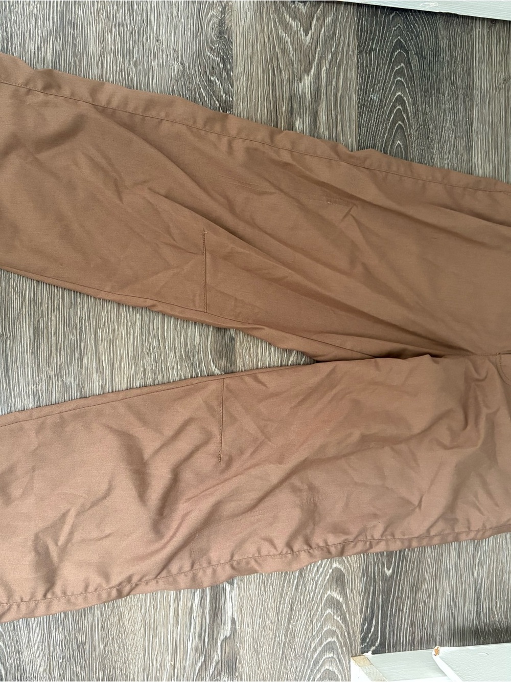 Zara Women's Tan Straight-Leg Trousers